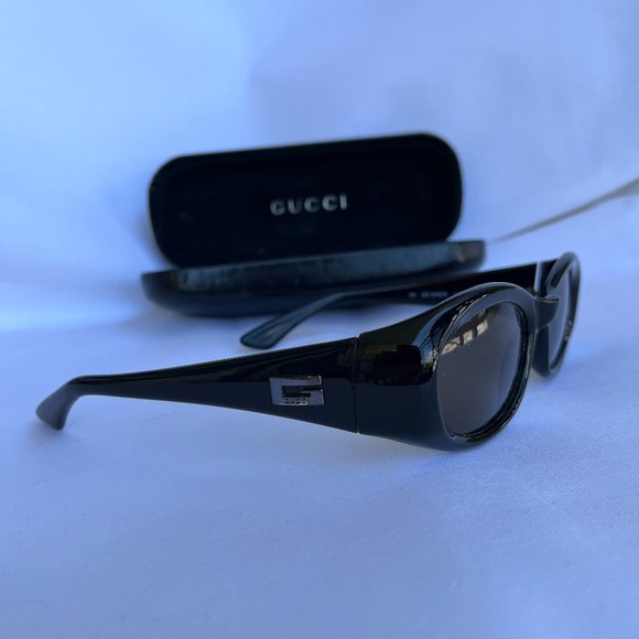Gucci Accessories - Gucci Sunglasses RARE 90s Black Oval  GG 2432/S